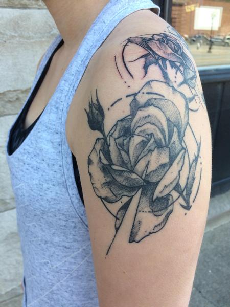 Tattoos - Healed Rose - 128285