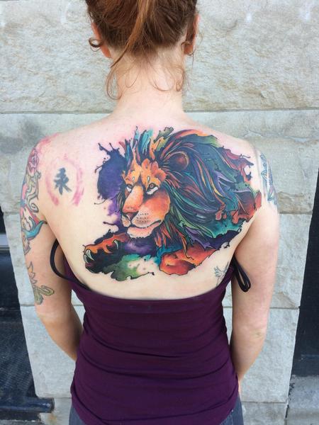 Tattoos - Lion cover up  - 128284