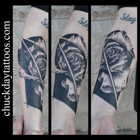 Tattoos - Black Rose - 101179