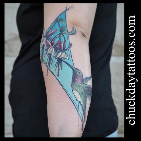 Tattoos - Hummingbird and Fuschia - 94666