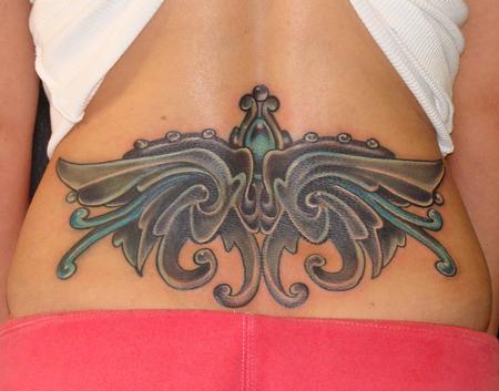 Tattoos - lower back, cover up...jewel and jazz - 65613