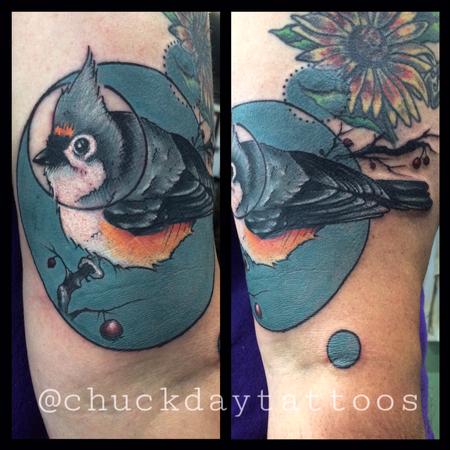 Tattoos - tufted titmouse - 112461