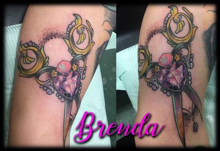 Brenda Kaye - Scissors Tattoo