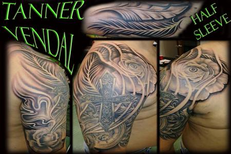 Tanner Vendal - Black & Grey Half Sleeve