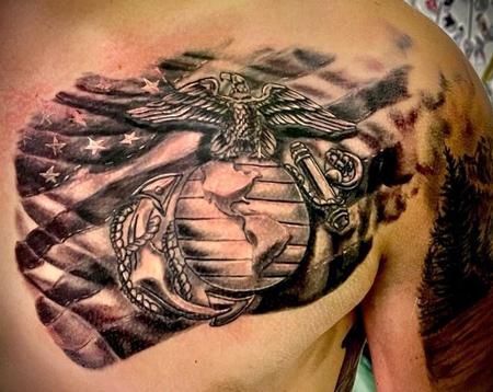 Tattoos - Marine Corp emblem  - 144367