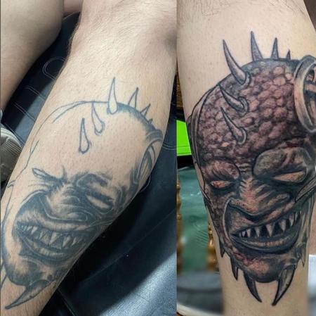 Tattoos - finished demon head  - 144370