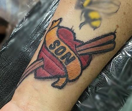 Tattoos - son stitched patch  - 144589