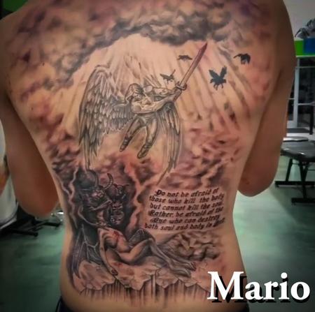 Mario Padilla - Heaven/Hell Back Piece