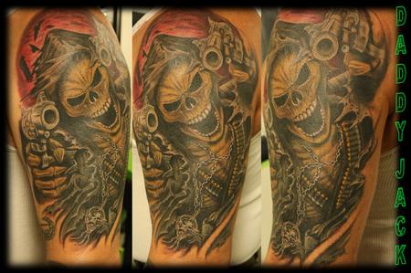 Tattoos - Armed Skeleton Reeper - 129500