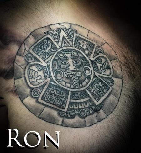Tattoos - Aztec Calender - 137252