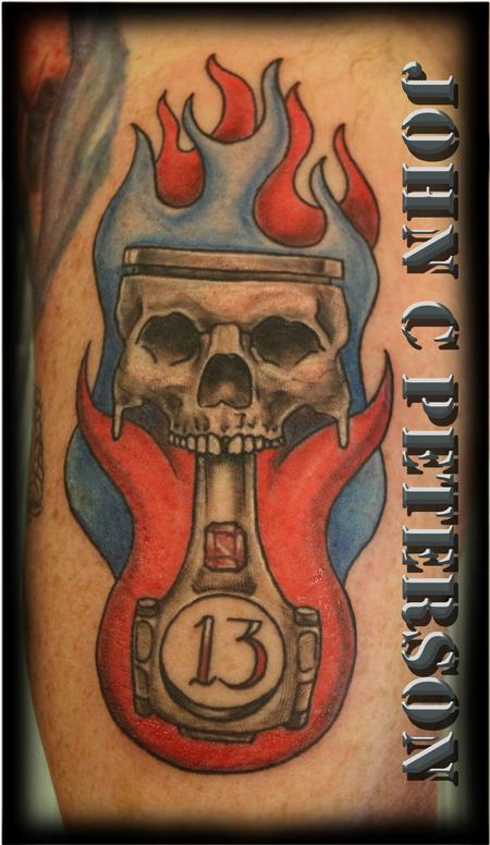 Tattoos - Skull_Piston_John_C_Peterson - 128829