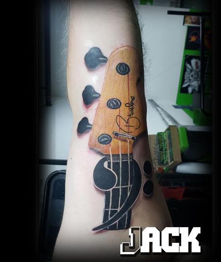 Daddy Jack - Base Guitar tattoo 