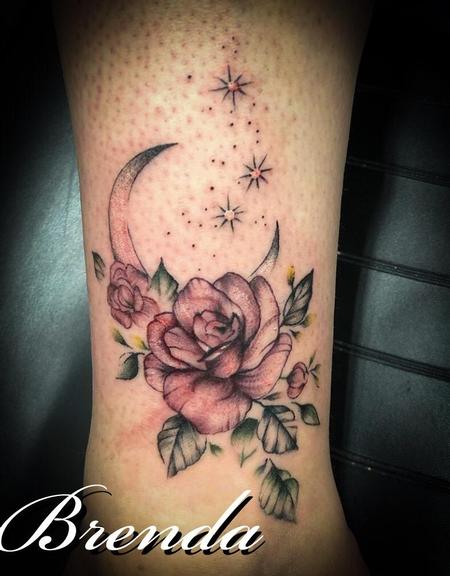 Tattoos - Rose and Moon - 139208