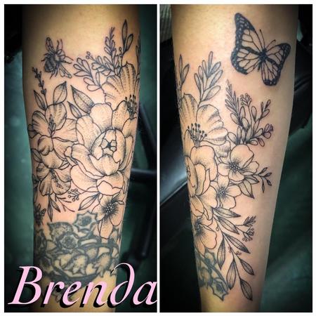 Brenda Kaye - Black and Grey Floral