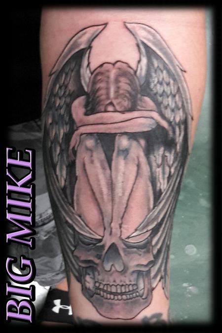 Tattoos - Black & Grey Angel - 130810