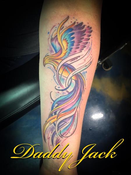 Tattoos - Rainbow Phoenix - 138034