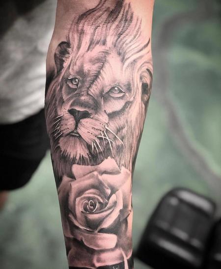 Jake Hand - Lion and Rose