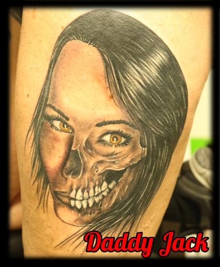 Daddy Jack - morph_skull_fsce_portrsit_tattoobyJack