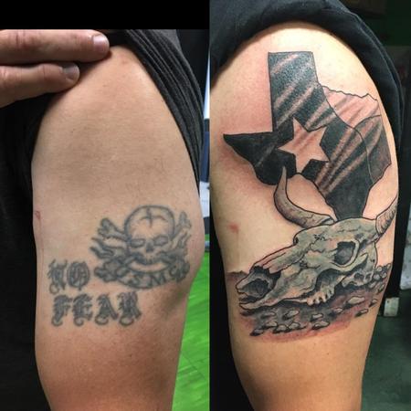 Tattoos - Texas Style Cover Up - 139561