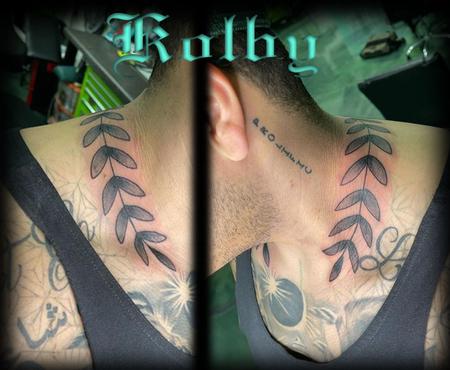 side neck tattoo cursive｜TikTok Search