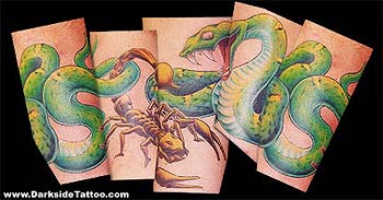 Tattoos - Snake and Scorpion - 370