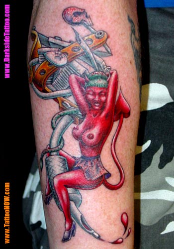 Tattoos - Devil Girl Tattoo - 2945