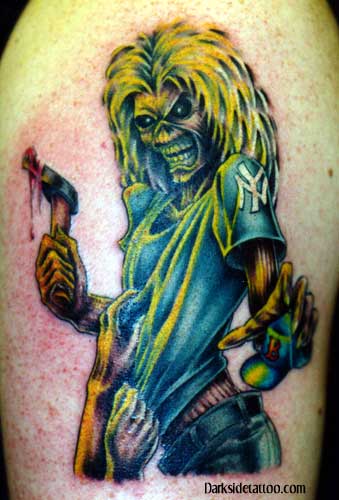 Eddie the Head  done by amiratattoos  ironmaiden    abbeyymatney  tattoo tattoos tattooed femaletattooers  Instagram