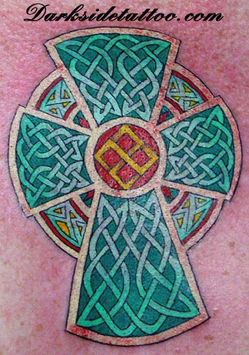 Tattoos - Celtic Cross Tattoo - 3501