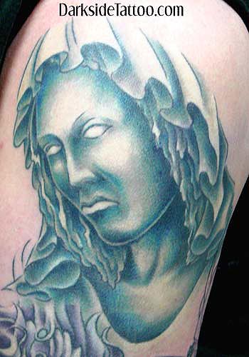Tattoos - Religious statue tattoo - 3462