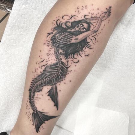 Tattoos - Mermaid Skeleton - 142433