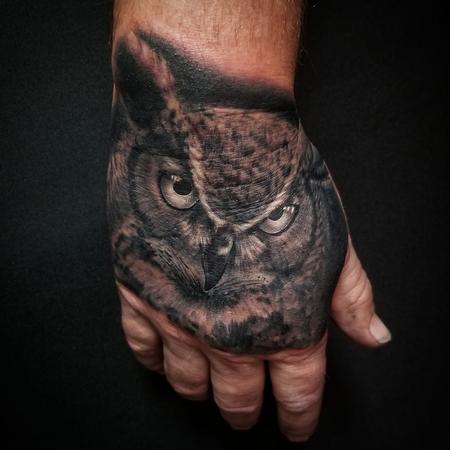 Tattoos - Horned Owl - 142432