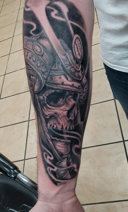 Tattoos - Samurai Skull - 142436