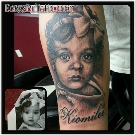 Tattoos - Black and Gray Portrait Tattoo - 91864