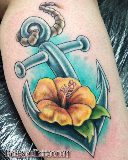 Tattoos - Color Anchor Tattoo - 99374