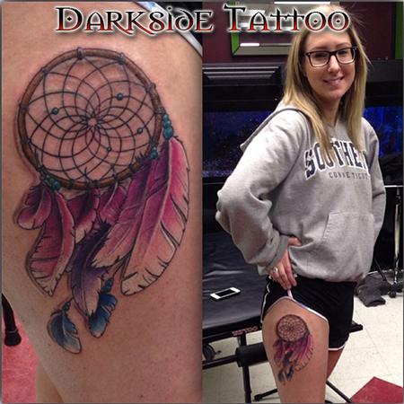 Tattoos - Color Dreamcatcher Tattoo - 87293