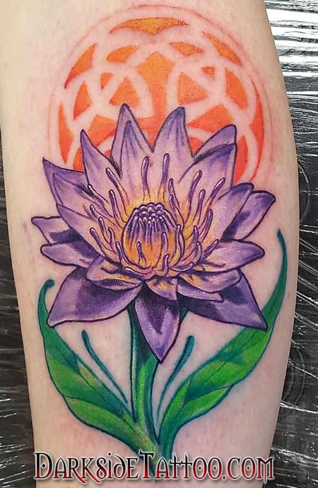 Tattoos - Color Flower Tattoo - 117326