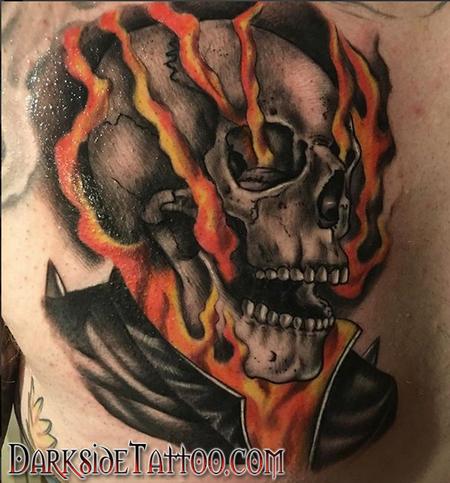 Tattoos - Color Ghostrider Tattoo - 133935