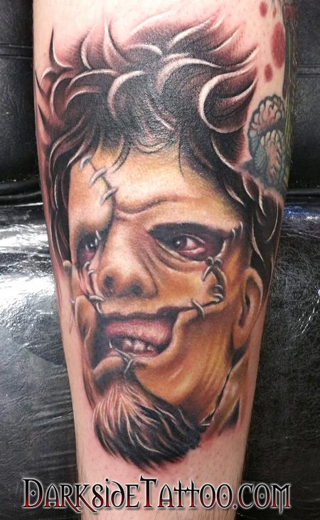 Tattoos - Color Leatherface Portrait - 114087
