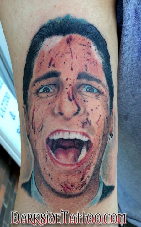 Tattoos - Color Patrick Bateman portrait from American Psycho - 94807