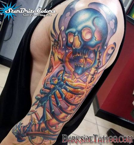 Tattoos - Color Skeleton Tattoo - 133954