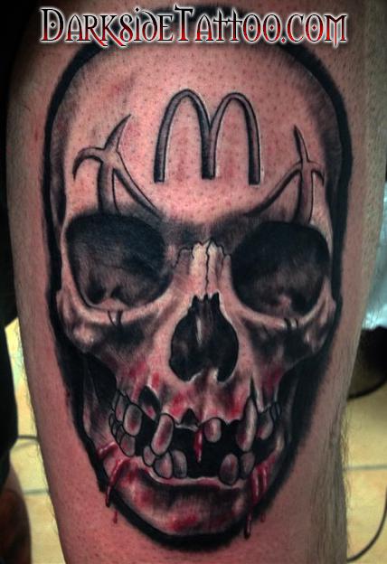 Tattoos - Ronald McDonald Skull - 99375