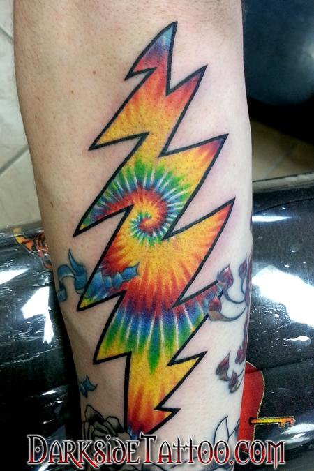 Tattoos - Color Tie Dye Tattoo - 94483