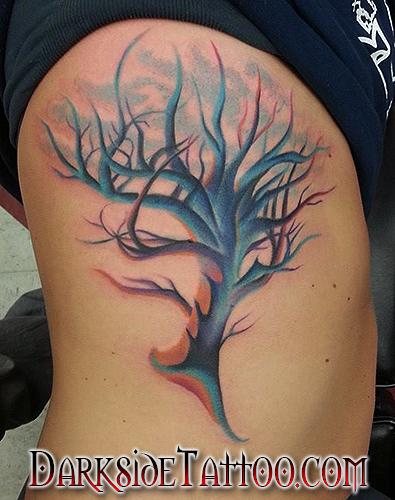 Tattoos - Color Tree Tattoo - 91865