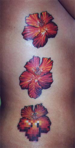 Tattoos - Pixel Flowers - 1633