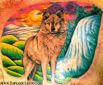 Tattoos - Wolf - 340