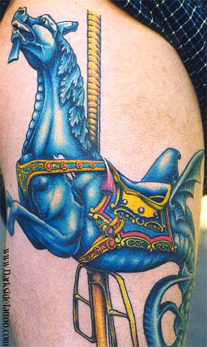 Tattoos - Carousel horse - 381