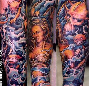 Tattoos - Woman and demons - 464