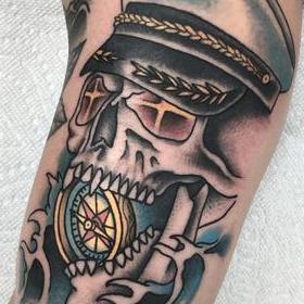 Tattoos - Sailor Skull - 142412