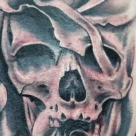 Tattoos - Skull and Roses - 142462