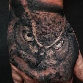 Tattoos - Horned Owl - 142432